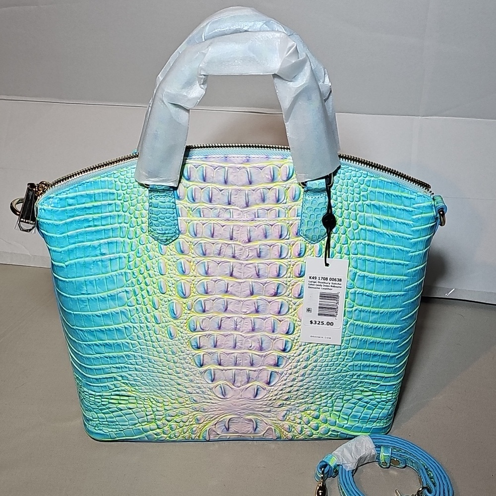 Brahmin Large Duxbury Satchel- Cotton Candy Melbourne - Picture 2 of 8